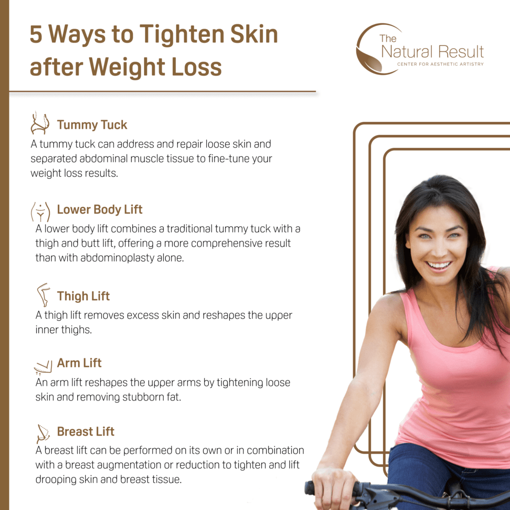 5 Ways to Tighten Skin Infographic