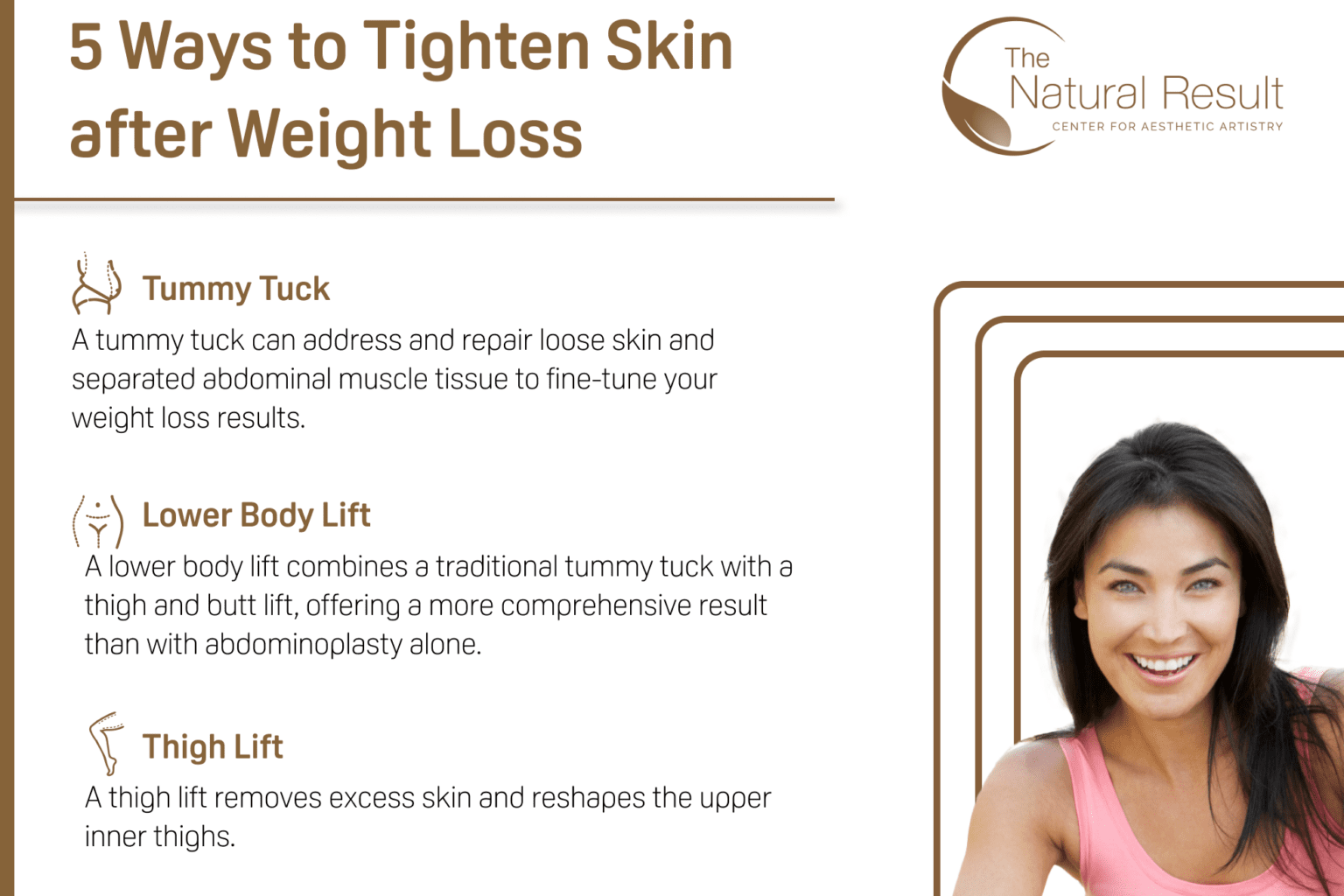 5 Ways to Tighten Skin Infographic